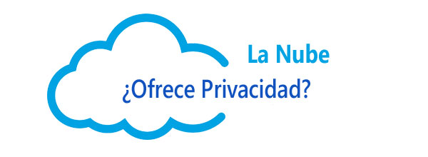 Ilustración Nube ofrece privacidad
