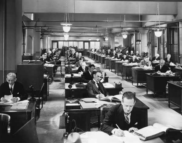 oficina sin teletrabajo