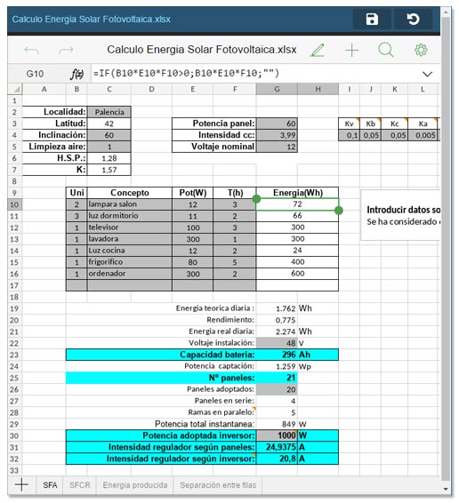 editor de Excel para móviles