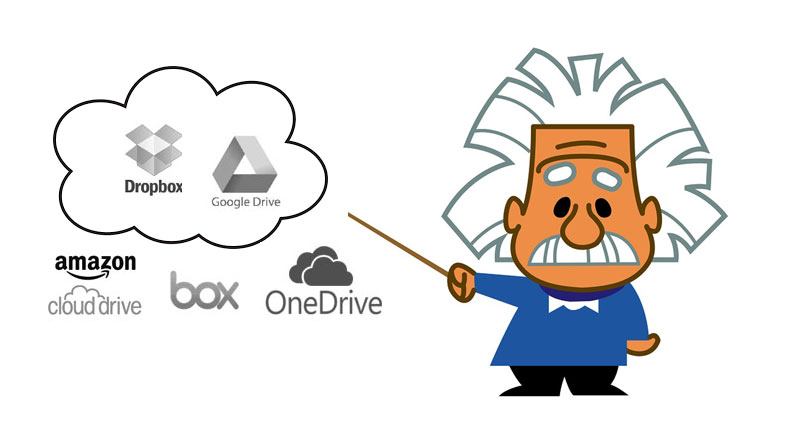 No hay que ser Einstein invalidar Dropbox y Drive 