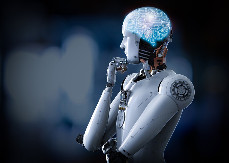 Robot pensando
