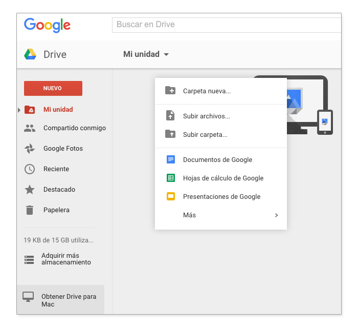 Captura Google Drive