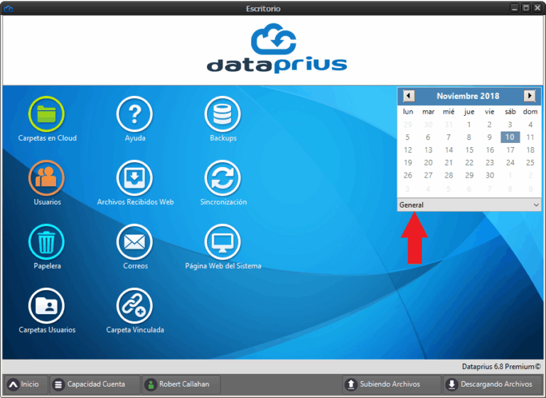 Acceso al Calendario Dataprius desde el Escritorio