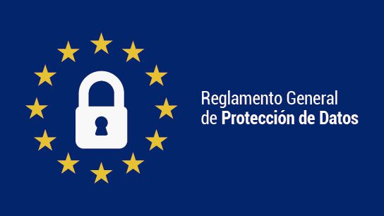 Candado rodeado de las estrellas de la bandera de la comunidad europea. Reglamento General de Protección de Datos
