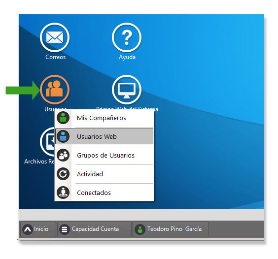 Gestión de Usuarios Web o clientes en Dataprius.