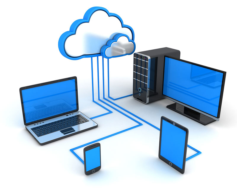 Cloud computing. Acceso desde diferentes dispositivos.