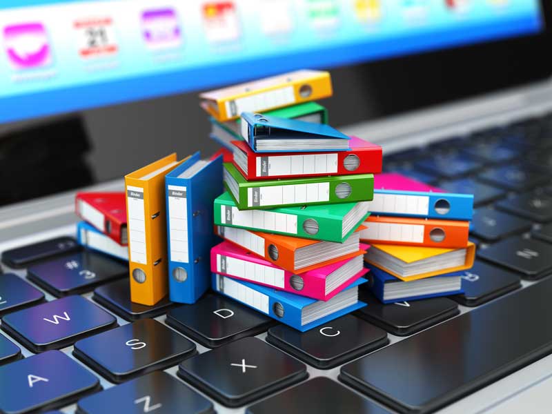 necesidad de organizar los documentos y carpetas
