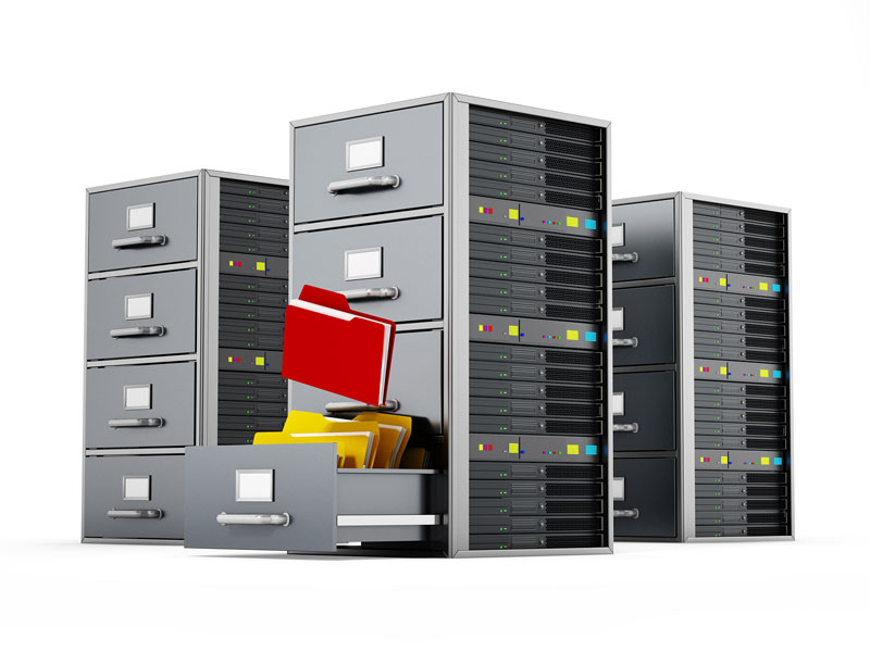 Servidores de archivos y documentos.