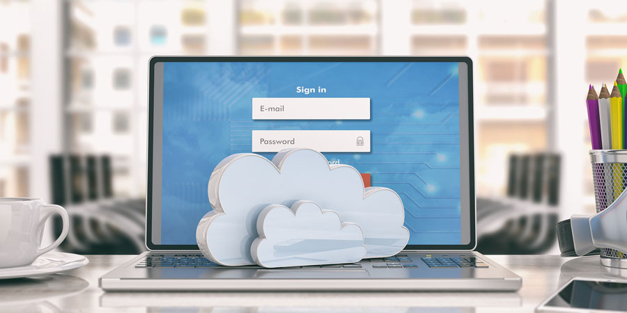 Portátil cloud nube