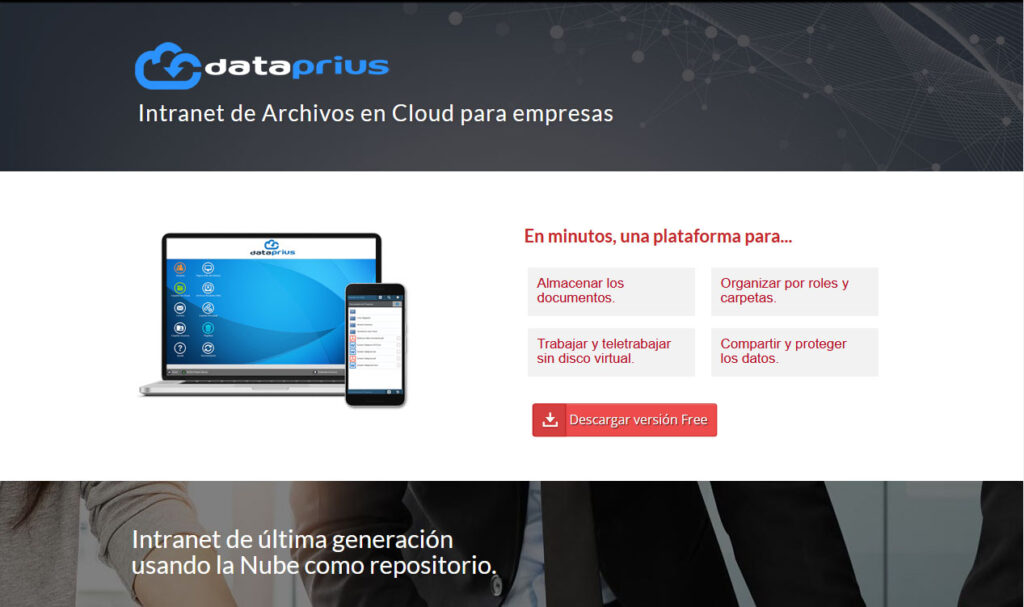Captura web Dataprius