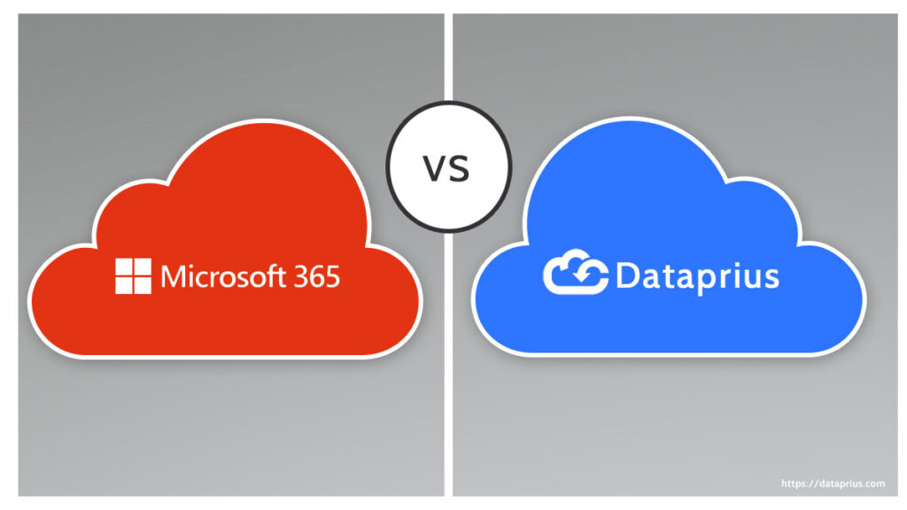 Microsoft 365 versus Dataprius