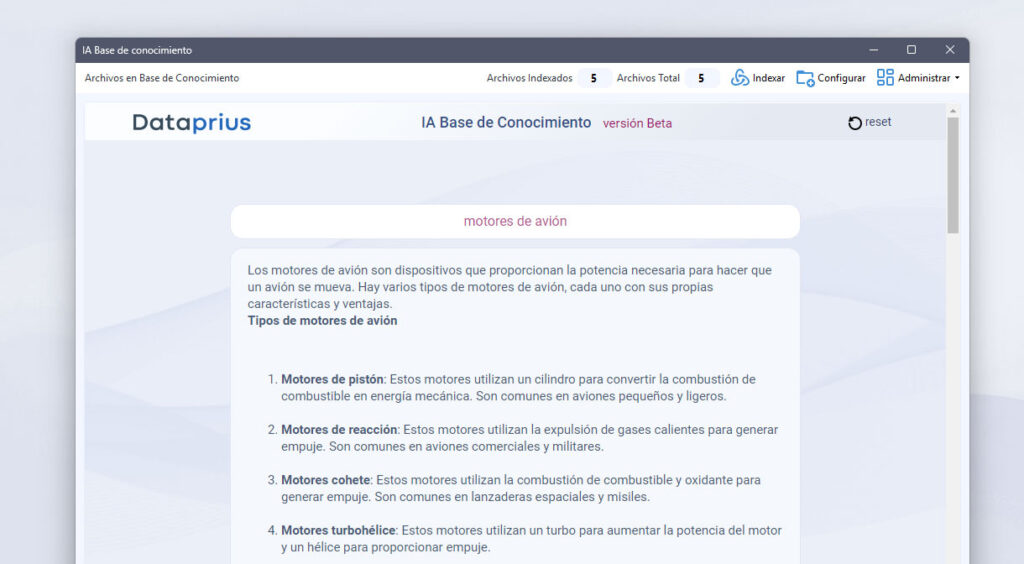 Consulta IA con archivos de aeronáutica