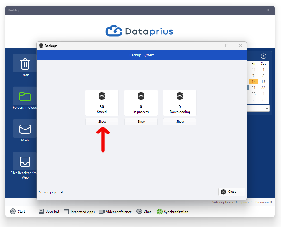 Backups Dataprius