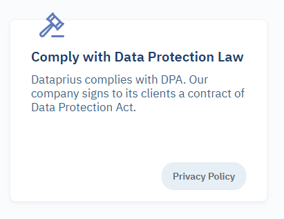 Dataprius signs the GDPR contract